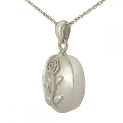 Ash Rose Steel Pendant Urn